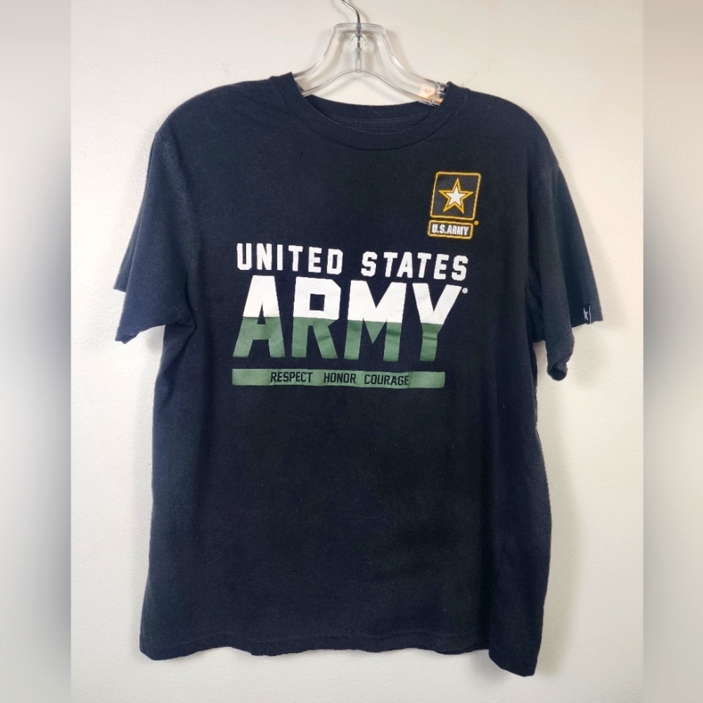 U.S. Army Graphic T-Shirt Black Logo Tee Size Medium
